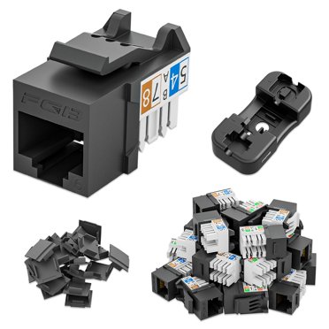 FGB 50-Pack Cat6 Keystone Jacks With Punch Down Sierra Leone
