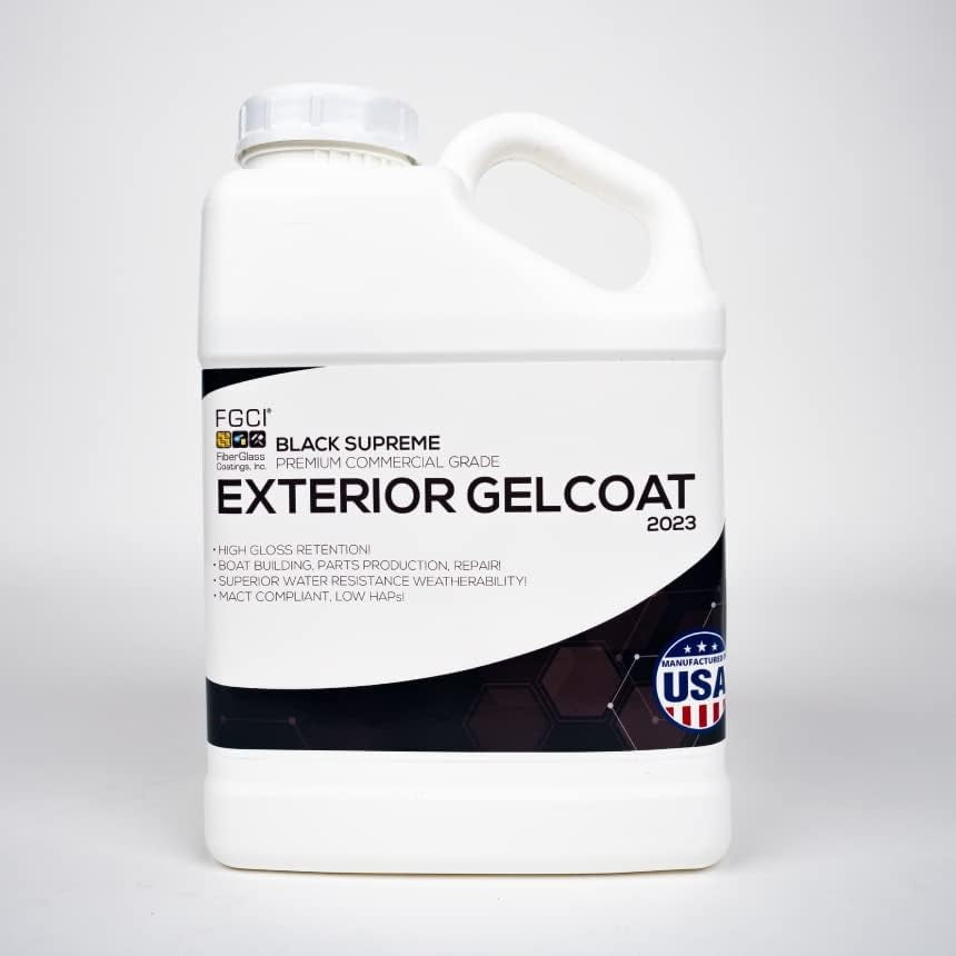 FGCI - 1 Gallon Marine Grade Gel Coat for Boat Building, RV Restoration ...
