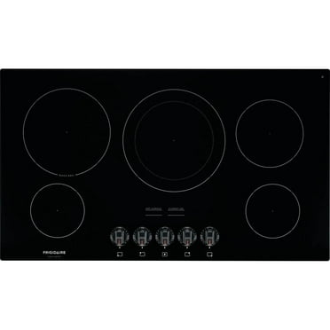Frigidaire FGEC3648UB 36 Gallery Series Electric Cooktop, 5 Elements Ceramic Glass Cooktop Hot Surface Indicator, in Black