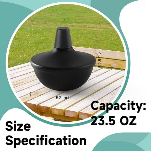 FGERFE-2 Pack Metal Table Top Torches,23.5 oz Citronella Torches for Outside,Refillable Flame Light Torch with Wicks and Covers, Landscape Lanterns Torches for Party, Garden Decor,DIY