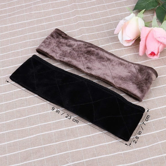 FGERFE-3 Pack Wig Grip BandVelvet Headband Scarf Head Hair Band Extra Hold Wig Adjustable Fastern,Stretch Cotton headband3 colors