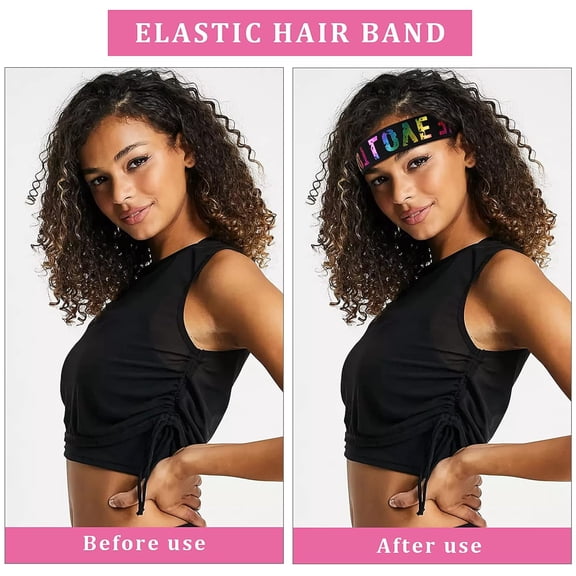FGERFE-3PCS Wig Band for Melting Lace, Elastic Band for Wig Adjustable Wig Bands for Lace Frontal Melt Colorful LOVE Melt Band for Wigs Edge Bands to Lay Edges with Comb For Women Hair Closure Fronta