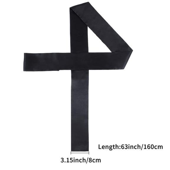 FGERFE-5 Pieces Wig Grip Band Edge Wrap Satin Headbands Non Slip Hair Wraps Silk Scarf Headband for Makeup/Facial/Sport/Yoga (Black)