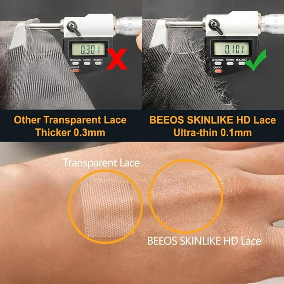 FGERFE-6x6 Skinlike Real HD Lace for Wig Making 1 Pieces, 0.1mm Ultra-thin Swiss Lace Net Base for Making Closure, Wigs Accessories for Repairing Wig Cap