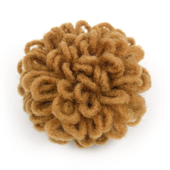 FGERFE-Brown Braided Locs Ponytail Afro Locs Bun Drawstring Dreadlock Hairpiece for Black Women Chignon Faux Locs Synthetic Clip in Hair Extensions