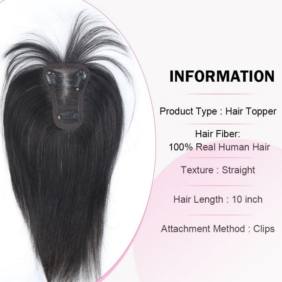 FGERFE-Clip in Bangs for Women Real Human Hair Natural Black 360 Cover Hairpieces Clin on Fringe Wispy Bangs Hair Toppers for Thinning