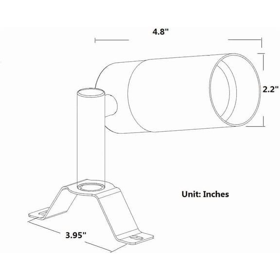 FGERFE-Landscape Lighting Tree Down Lights,Low Voltage Outdoor Moonlighting Wall Mounted Lights Replaceable MR16/G5.3 LED Bulb Base Black Finish Without Bulb