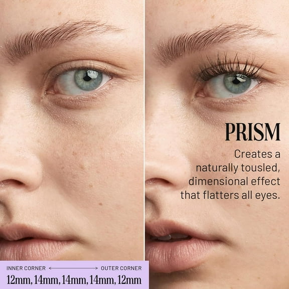 FGERFE-Lilac St - Prism Glamorous Faux Eyelash Clusters (10mm) - Dynamic & Fluttery Volume - DIY Lash Extension Wisps - Lightweight & Lifelike - Lasts 10 Days - Women Founded, Cruelty Free, Vegan - 1