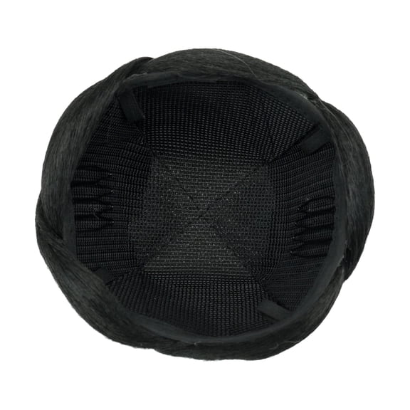 FGERFE-Small Size Braided Chignon Dancer Hair Cover Donut Hairpieces Scrunchies Hair Bun Wig Updo Wedding Party for Women (M4 Black)