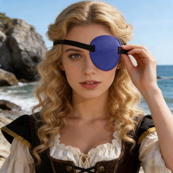 FGJH 3D Monocular Shading Training Eye Women Man Funny Cosplay Eye Breathable Protective Eyewear