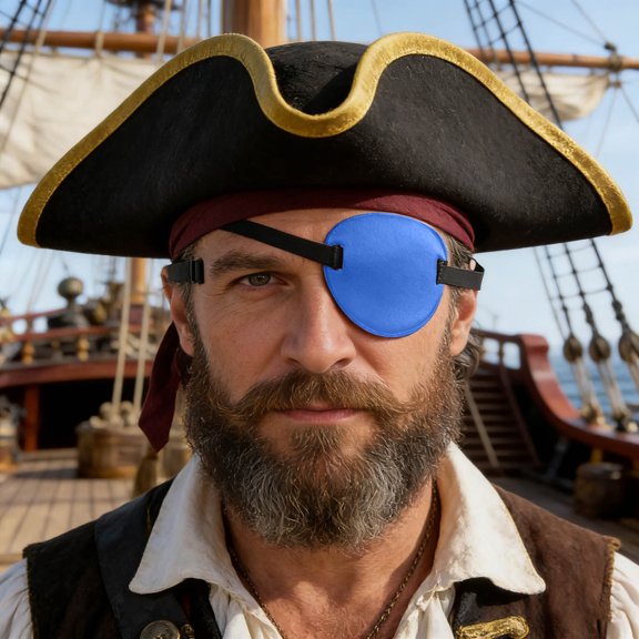 FGJH 3D Monocular Shading Training Eye Women Man Funny Cosplay Eye Breathable Protective Eyewear