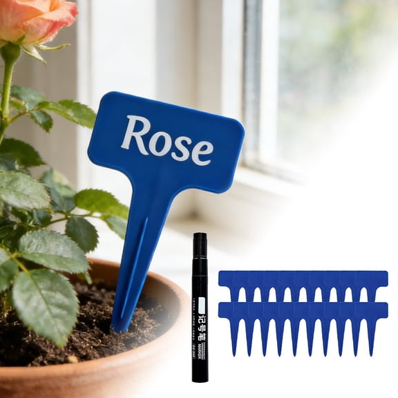 FGJHF 1ml Marking Pen + 20pc Labels Labels Garden Labels Labels For Horticulture Needs Vegetable Gardening Labels
