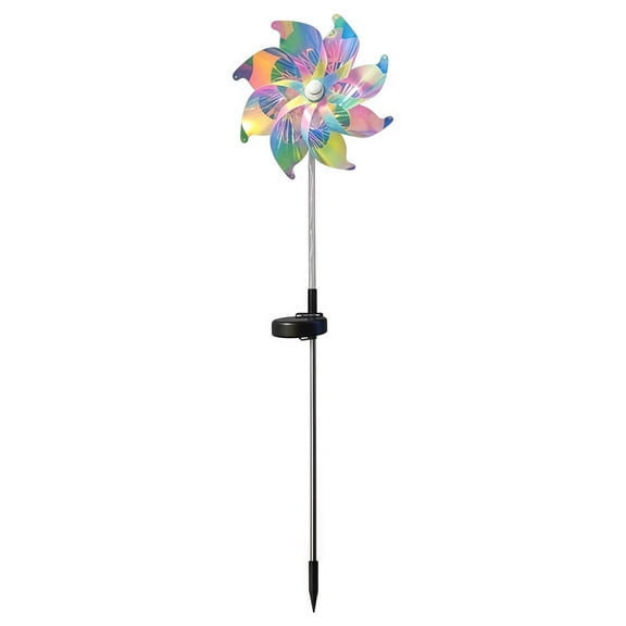 FGJHF Led Solar Windmill Snuff Garden Lamp Courtyard Outdoor Courtyard Decorative Lighting Lighting 27.5 Inches.