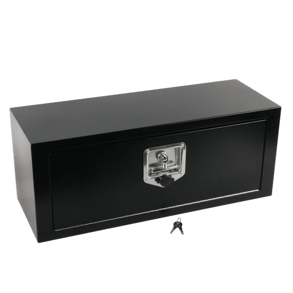 FGJQEFG 28 Inch Steel Truck Tool Box for Trucks Beds Underbody Toolbox Storage Box 27.75 x 10 x 10.5 Inch