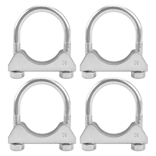 FGJQEFG 3" Exhaust U Bolt Clamp Stainless Steel Saddle Muffler Clamps