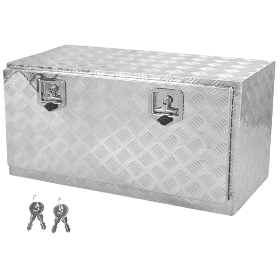FGJQEFG 36" Water Resistant Aluminum Truck Bed Tool Box, Silver