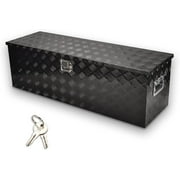 FGJQEFG 48 Inch Aluminum Underbody Toolbox Truck Bed Tool Box Trailer Storage w/lock 48x15x15 Inch