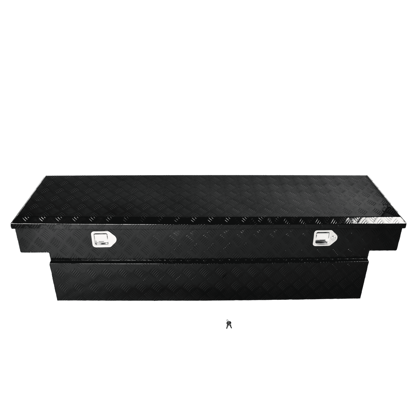 FGJQEFG 70 Inch Heavy Wall Truck Tool Box Aluminum Trailer Toolbox for Pickup Low Profile 70"X20"X17.5"