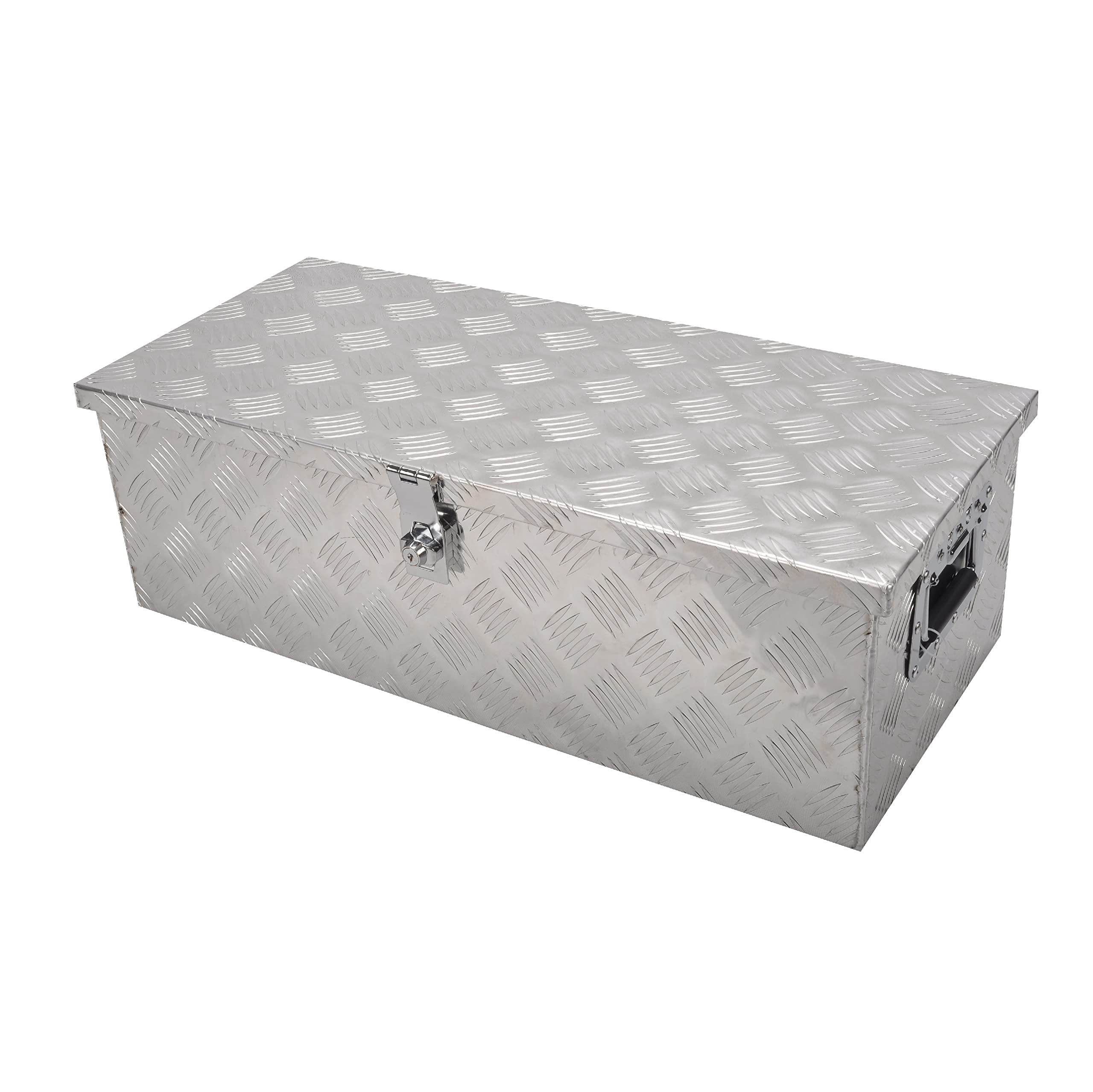 Utility Box Silver FGJQEFG 30 Inch Aluminum Trailer Tongue Tool Box, Silver, Small Pick Up ...