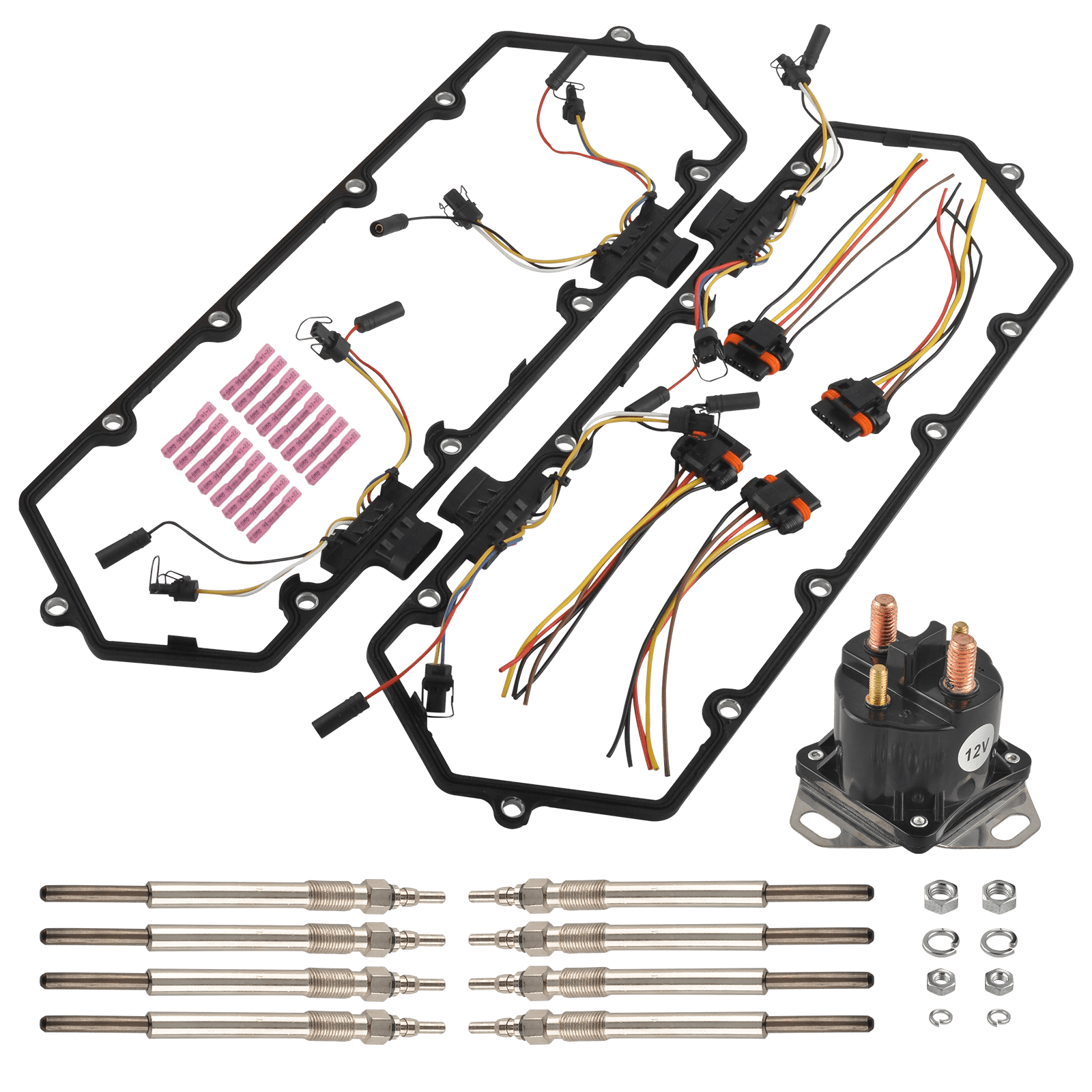 Injector Glow Plug Harnesses,Valve Cover Gasket & Diesel