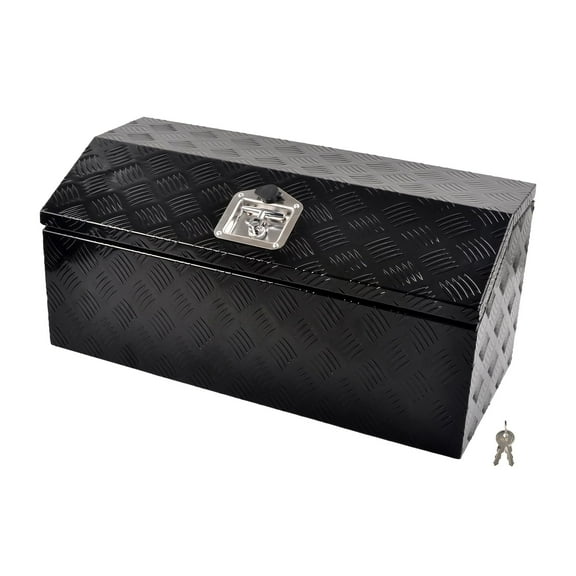 FGJQEFG Lockable Tool Boxes and Organizers, Aluminum Black, 30" x 13.2" x 13.5"