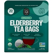 FGO Elderberry Tea, Organic, Eco-Conscious Tea Bags (20 Count)