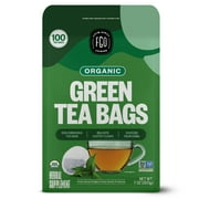 FGO Green Tea, Organic, Eco-Conscious Tea Bags (100 Count)