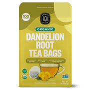 FGO Dandelion Root Tea, Organic, Eco-Conscious Tea Bags (100 Count)