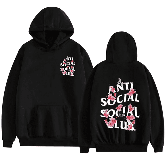 FGRSGHACVN Anti Social Social Club hooded sweatshirt ASSC American trend high street pullover sweatshirt letter clothing unisex