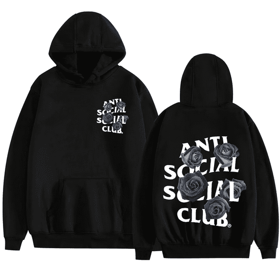 FGRSGHACVN Anti Social Social Club hooded sweatshirt ASSC American trend high street pullover sweatshirt letter clothing unisex