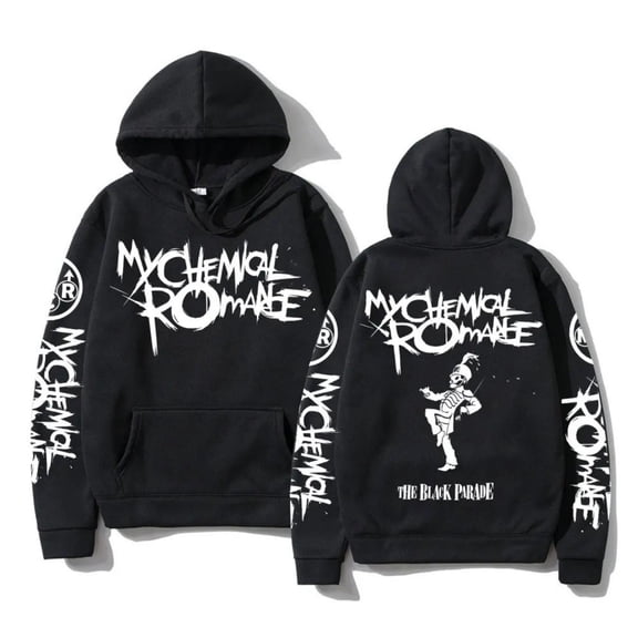 FGRSGHACVN HOT 2025 NEW My Chemical Romance Hoodies Unisex Black Hip Hop Casual Sweatshirts Hooded Pullover
