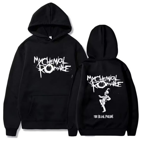 FGRSGHACVN HOT 2025 NEW My Chemical Romance Hoodies Unisex Black Hip Hop Casual Sweatshirts Hooded Pullover
