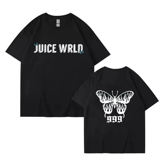 FGRSGHACVN Juice T-shirt Wrld Round Neck Short Sleeve 2025 Casual T-shirt Size XS-4XL,S,Black
