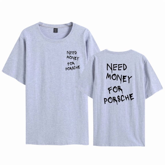 FGRSGHACVN Need Money For Porsche T-shirt 2025 Logo Graphic Printed Short Sleeve Summer Casual Tee Tops