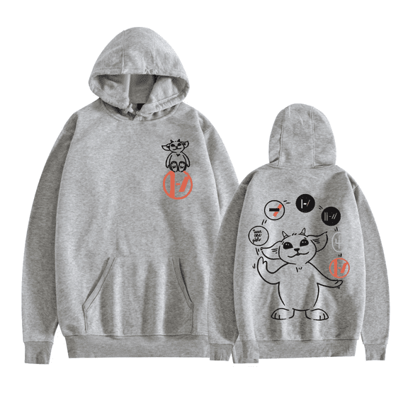 FGRSGHACVN Twenty One Pilots Hoodie Unisex Streetwear Long Sleeve Pullover Sheep Graphic Funny Hoodie Casual Sweatshirt
