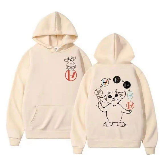 FGRSGHACVN Twenty One Pilots Hoodie Unisex Streetwear Long Sleeve Pullover Sheep Graphic Funny Hoodie Casual Sweatshirt