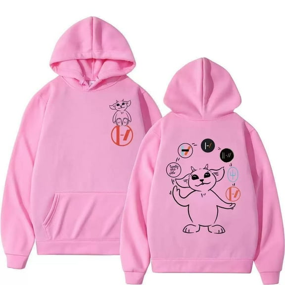 FGRSGHACVN Twenty One Pilots Hoodie Unisex Streetwear Long Sleeve Pullover Sheep Graphic Funny Hoodie Casual Sweatshirt