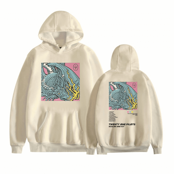 FGRSGHACVN Twenty One Pilots Khaki Hoodie Unisex Streetwear Long Sleeve Pullover Sheep Graphic Funny Hoodie Casual Sweatshirt