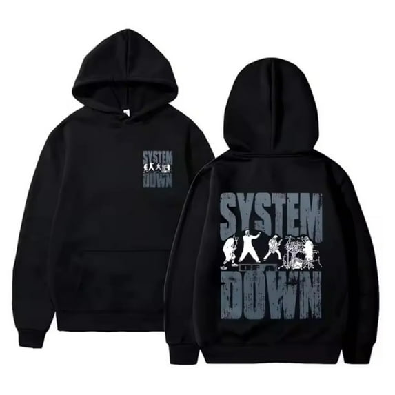 FGRSGHACVN Vintage Rock Band System of A Down Hoodie Iconic Band Artwork Cozy Pullover for Rock Fans
