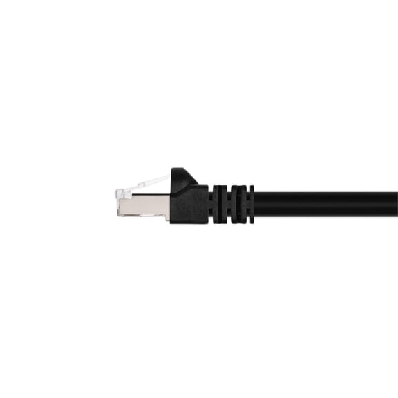 FGTHBF-- 124360 Cat6A Ethernet Patch Cable - Network Internet Cord - RJ45, 550Mhz, STP, Pure Bare Copper Wire, 10G, 26AWG, 10ft, Black