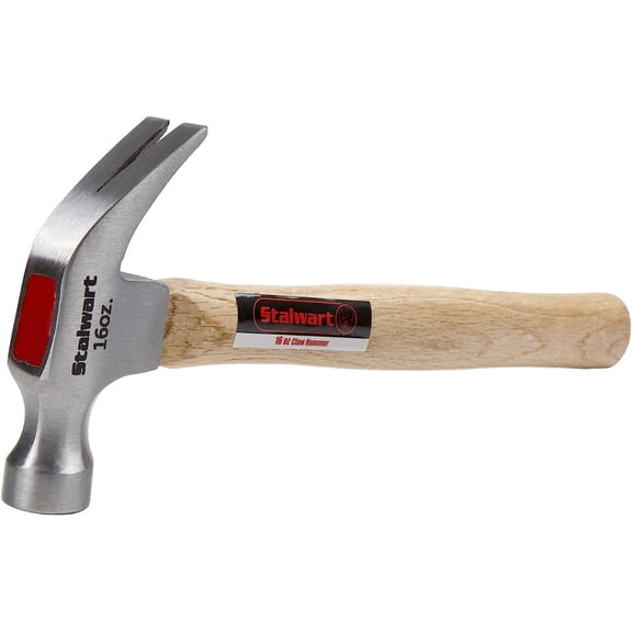 FGTHBF-16-Ounce Claw Hammer - Basic Hand Tool for DIY and Woodworking with Natural Wood Anti-Vibration Handle and Drop-Forged Steel Head by