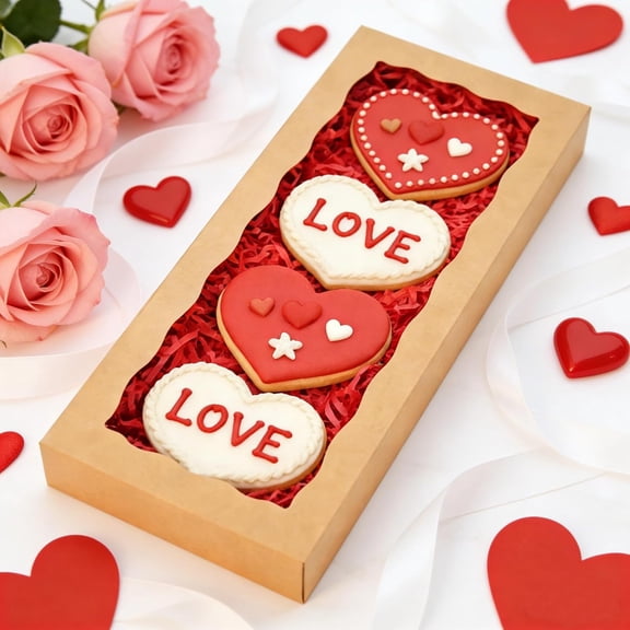 FGTHBF-20pcs Brown Cookie Boxes 12x5x1.5 Inch Bakery Boxes with Window Treat Box Chocolate Strawberries Box for Wedding Favors Party Birthday Favors