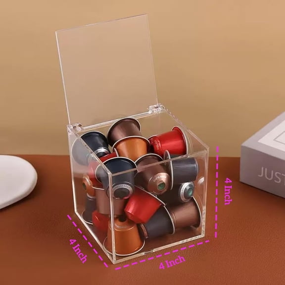 FGTHBF-Acrylic Boxes with Hinged Lid Small Lucite Boxes Clear Display Box for Birthday Wedding Graduation Party Decoration Plastic Storage Boxes