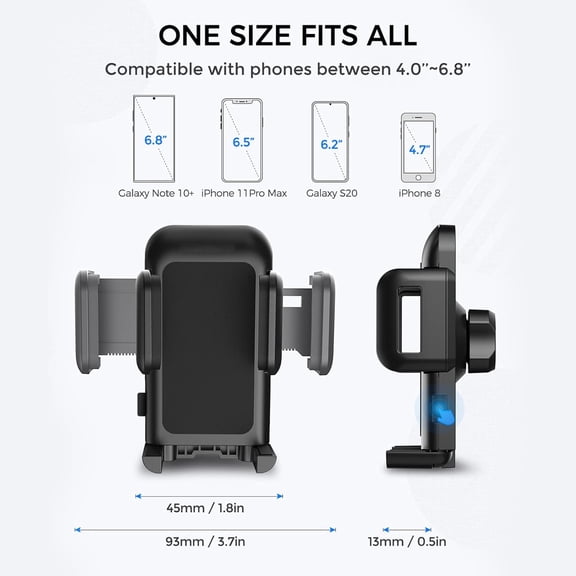 FGTHBF-Cell Phone Holder for Car, CD Slot Car Phone Mount, One Button Release Easy Installation CD Player Car Phone Holder Mount Compatible with iPhone 17 16 15 14 13 12 Pro MAX Galaxy S25 S20 S20+ S