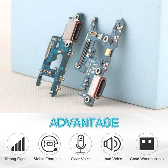 FGTHBF-Dock Connector for Samsung Galaxy Note 10 Plus Charging Port Flex Cable Replacement for Samsung Note 10 Plus N976U N976V N976N N976B USB Charger Dock Board Connector with Tools(Black)