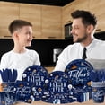 thumbnail image 1 of FGTHBF-Fathers Day Decoration - 144Pcs Fathers Day Plates and Napkins for Party Supplies Best Father Ever Tableware Decoration for Love You Dad,Father Day Party Decor Favor Service 24, 1 of 2
