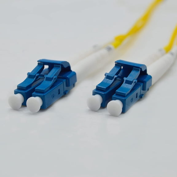 FGTHBF-FiberCablesDirect OS2 Single-Mode Fiber Patch Cable | Length Options: 0.5M-300M | LC to LC | 6M (19.69ft) | Duplex 9/125m | 1G/10G SFP & 10GBASE Compatible | Yellow OFNR PVC