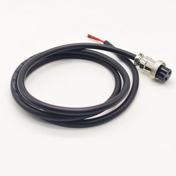 FGTHBF-GX16 2 Pin Cable Single Female Aviation Cordset, GX16 2 Pin Panel Mount Circular Metal Aviation Connector Adapter Female Head Cable1Meter