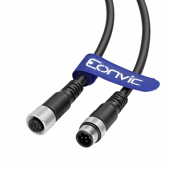FGTHBF-Industrial M12 5 Pin Male to Female Aviation Sensor Connector Electrical PVC Cable