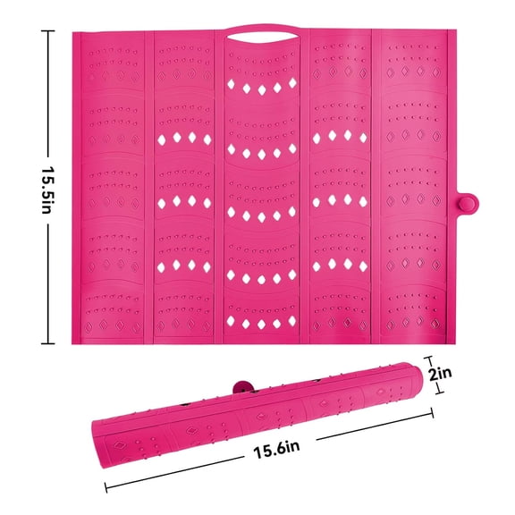 FGTHBF-Makeup Mat for Sink, Bathroom Sink Cover for Counter Space, Foldable Silicone Sink Mat Organizer Countertop RV Space Saver, Pink, 19.3" x 15.5"